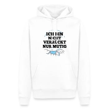 Eisbaden Spruch Eisschwimmer Sonnenbaden Eisbader - Männer Premium Bio Hoodie - Weiß - Vorne - Nico (187cm)