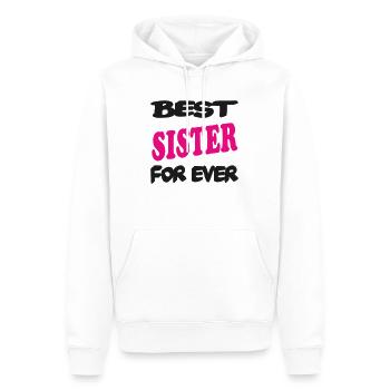 Best SISTER for ever - Men’s Premium Organic Hoodie - white - Front - Nico (187cm)