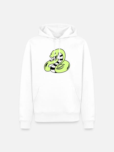 snake 02 - Men’s Premium Organic Hoodie - white