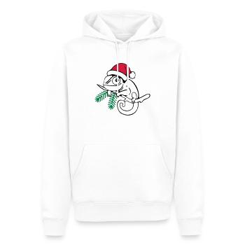 Lui Weihnachten dreifarbig - Männer Premium Bio Hoodie - Weiß - Vorne - Nico (187cm)