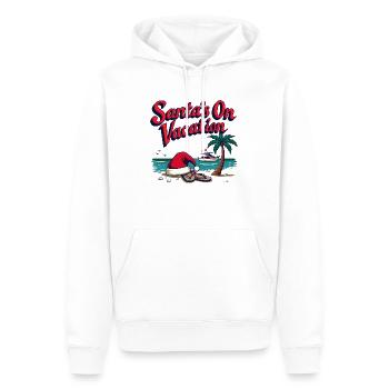 funny Christmas design - Männer Premium Bio Hoodie - Weiß - Vorne - Nico (187cm)