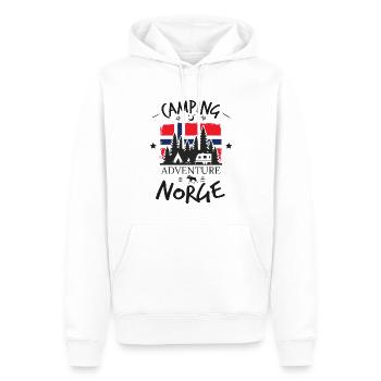 Camping Adventure - Norge - Norway - Men’s Premium Organic Hoodie - white - Front - Nico (187cm)