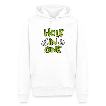 Hole In One Matching Dad and Son - Männer Premium Bio Hoodie - Weiß - Vorne - Nico (187cm)