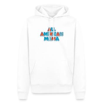 All American Mama Family - Men’s Premium Organic Hoodie - white - Front - Nico (187cm)