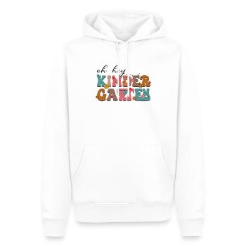 Oh Hey Kindergarten Teacher - Männer Premium Bio Hoodie - Weiß - Vorne - Nico (187cm)