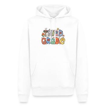 Third Grade First Day of School - Men’s Premium Organic Hoodie - white - Front - Nico (187cm)
