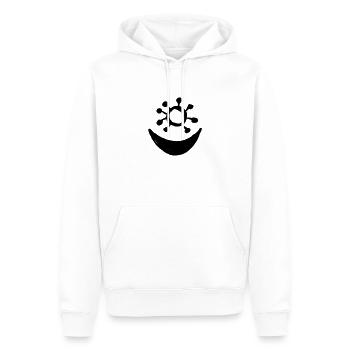 Egypte Ancien Symbole Amour - Sweat à capuche Premium bio Homme - blanc - Devant - Nico (187cm)