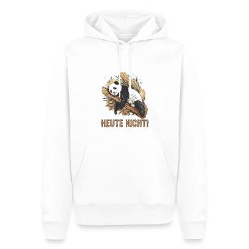 Schlafender Nicht Heute Panda Pyjama - Männer Premium Bio Hoodie - Weiß - Vorne - Nico (187cm)