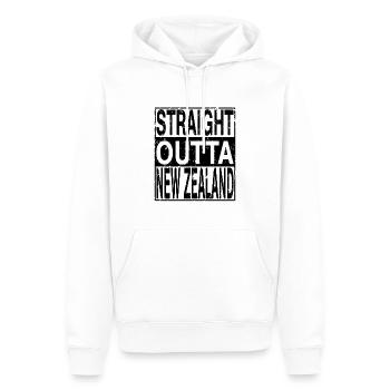 Nouvelle-Zélande Tout droit sorti de Nouvelle-Zélande - Sweat à capuche Premium bio Homme - blanc - Devant - Nico (187cm)