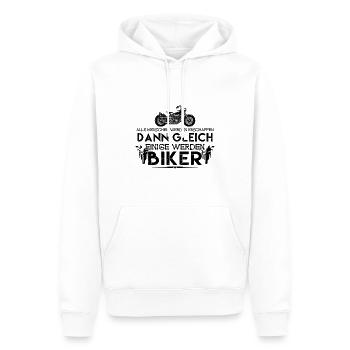 ich bin Biker | Biker ! - Männer Premium Bio Hoodie - Weiß - Vorne - Nico (187cm)