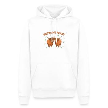 Heifer my heart - Men’s Premium Organic Hoodie - white - Front - Nico (187cm)