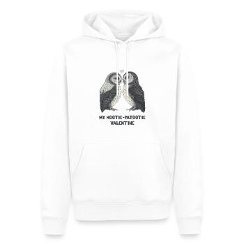 My Hootie-Patootie Valentine - Men’s Premium Organic Hoodie - white - Front - Nico (187cm)