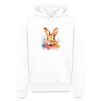 Lustiges Kaninchen - Niedliches Design Für - Männer Premium Bio Hoodie - Weiß - Vorne - Nico (187cm)