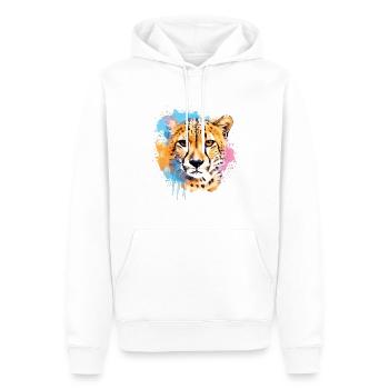 Bunte Kunst - Niedliches &; Wildes - Männer Premium Bio Hoodie - Weiß - Vorne - Nico (187cm)