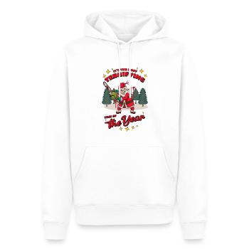 Es Ist Die Gruseligste Zeit Des Jahres – - Männer Premium Bio Hoodie - Weiß - Vorne - Nico (187cm)