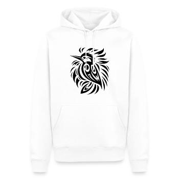 Pic Amérindien Zodiaque - Sweat à capuche Premium bio Homme - blanc - Devant - Nico (187cm)