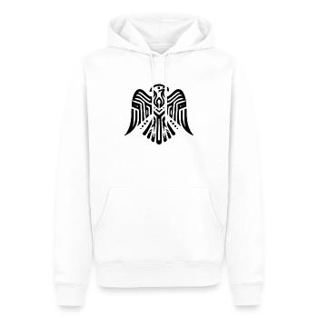 Faucon zodiaque amérindien - Sweat à capuche Premium bio Homme - blanc - Devant - Nico (187cm)