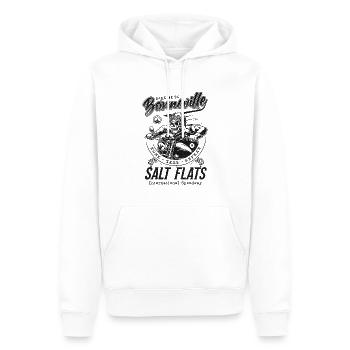 Bonneville Salt Flats Course de moto Vintage - Sweat à capuche Premium bio Homme - blanc - Devant - Nico (187cm)