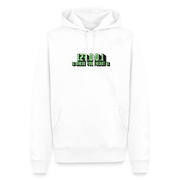 127.0.0.1 - Der Herzschlag Eines Programmierers - Männer Premium Bio Hoodie - Weiß - Vorne - Nico (187cm)