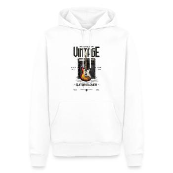 Ich bin nicht alt, ich bin Vintage Retro 1975 Gitarre - Männer Premium Bio Hoodie - Weiß - Vorne - Nico (187cm)