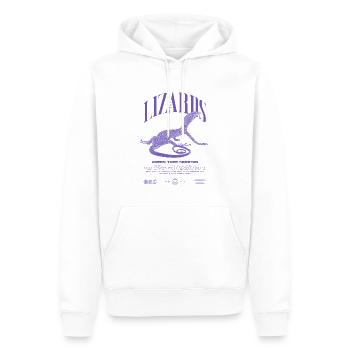 Moniteur d’arbre vert Streetwear gardien de lézard - Sweat à capuche Premium bio Homme - blanc - Devant - Nico (187cm)