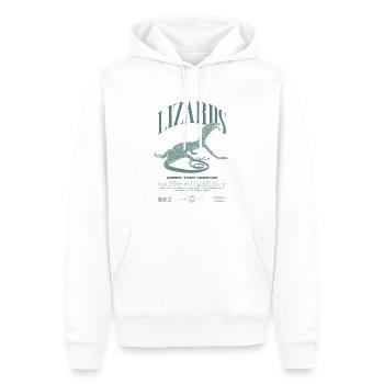 Moniteur d’arbre vert Streetwear gardien de lézard - Sweat à capuche Premium bio Homme - blanc - Devant - Nico (187cm)