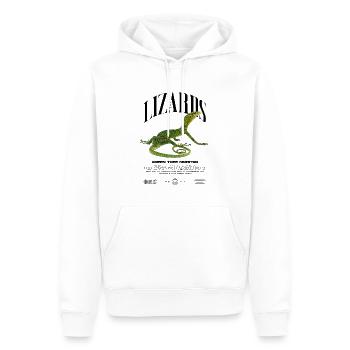 Moniteur d’arbre vert Streetwear gardien de lézard - Sweat à capuche Premium bio Homme - blanc - Devant - Nico (187cm)