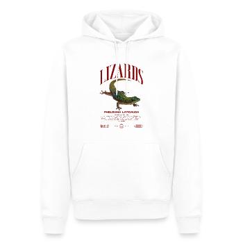 Phelsuma laticauda jour Gecko gardien de lézard - Sweat à capuche Premium bio Homme - blanc - Devant - Nico (187cm)