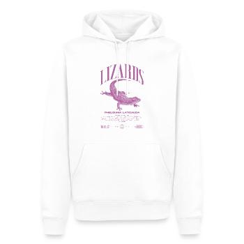 Phelsuma laticauda jour Gecko gardien de lézard - Sweat à capuche Premium bio Homme - blanc - Devant - Nico (187cm)