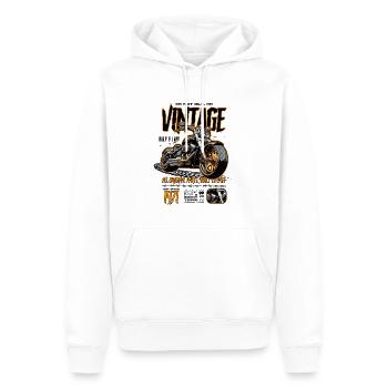 Motorradfahrer Motorrad Geburtstag Jahrgang 1971 - Männer Premium Bio Hoodie - Weiß - Vorne - Nico (187cm)
