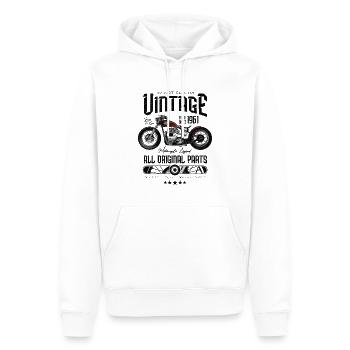 Vintage Motorrad Motorrad Motorrad Geburtstag 1961 - Männer Premium Bio Hoodie - Weiß - Vorne - Nico (187cm)