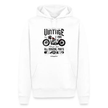 Vintage Motorrad Motorrad Motorrad Geburtstag 1985 - Männer Premium Bio Hoodie - Weiß - Vorne - Nico (187cm)