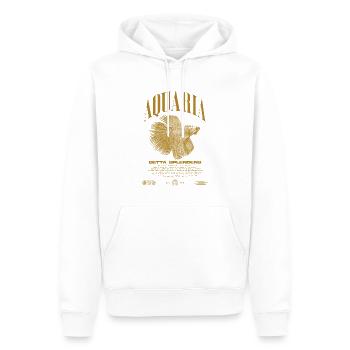 Betta Fish Keeper Streetwear moderne - Sweat à capuche Premium bio Homme - blanc - Devant - Nico (187cm)