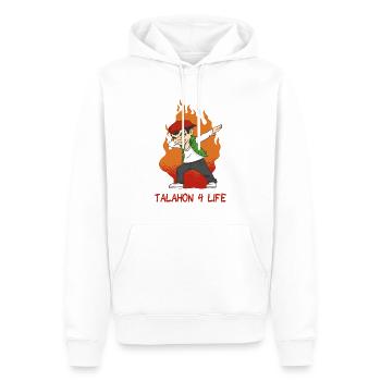 Talahon 4 life - Männer Premium Bio Hoodie - Weiß - Vorne - Nico (187cm)