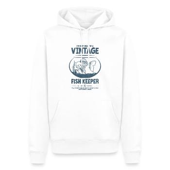 Vintage Fish Keeper Tropischer Fisch Geburtstag 2007 - Männer Premium Bio Hoodie - Weiß - Vorne - Nico (187cm)