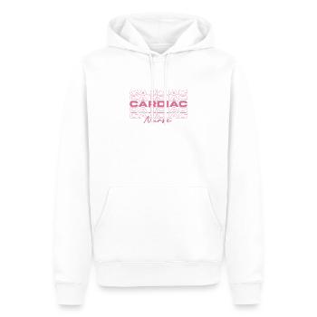 Infirmière cardiaque Infirmières médicales élégantes - Sweat à capuche Premium bio Homme - blanc - Devant - Nico (187cm)
