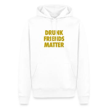 Lustige Betrunkene Freunde Materie Trinken - Männer Premium Bio Hoodie - Weiß - Vorne - Nico (187cm)