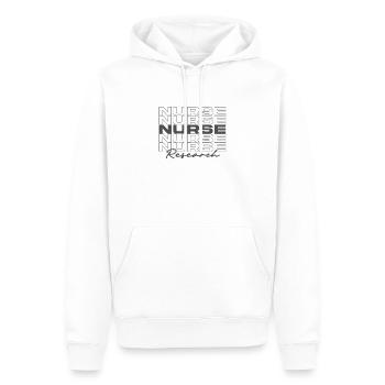 Infirmière de recherche Infirmières médicales élégantes - Sweat à capuche Premium bio Homme - blanc - Devant - Nico (187cm)