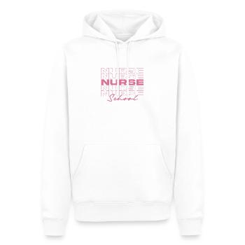 Schulkrankenschwester Krankenschwester Medizinische Krankenschwestern Stilvoll - Männer Premium Bio Hoodie - Weiß - Vorne - Nico (187cm)