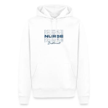 Infirmière de district Infirmières médicales élégantes - Sweat à capuche Premium bio Homme - blanc - Devant - Nico (187cm)