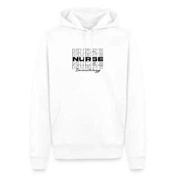 Dermatologie Krankenschwester Medizinische Krankenschwestern Stilvoll - Männer Premium Bio Hoodie - Weiß - Vorne - Nico (187cm)