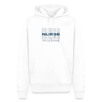 Learning Disability Nurse Medical Nurses Stylish - Men’s Premium Organic Hoodie - white - Front - Nico (187cm)