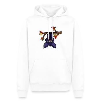 Chauve-souris mignon Halloween vampire enfant motif automne - Sweat à capuche Premium bio Homme - blanc - Devant - Nico (187cm)