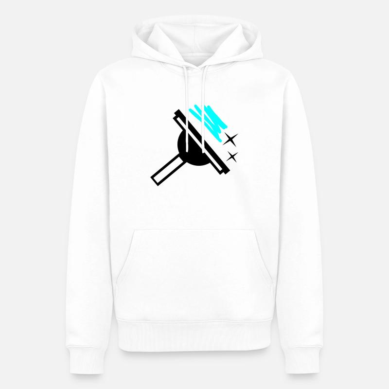 Window cleaner - Men’s Premium Organic Hoodie - white