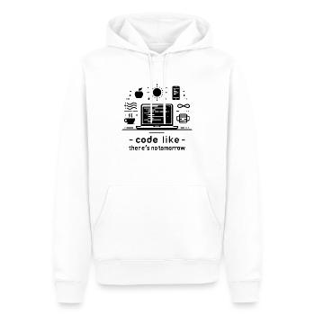 Programmieren Sie, als gäbe es kein Morgen - Männer Premium Bio Hoodie - Weiß - Vorne - Nico (187cm)