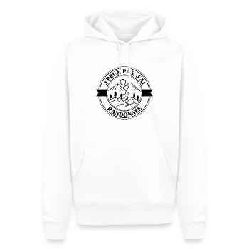 Randonnée aventures rando - Sweat à capuche Premium bio Homme - blanc - Devant - Nico (187cm)