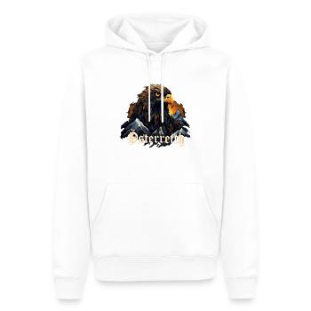 Autriche Design avec Adler & Berge Autriche - Sweat à capuche Premium bio Homme - blanc - Devant - Nico (187cm)