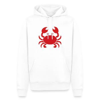 Tiermotiv krebs - Männer Premium Bio Hoodie - Weiß - Vorne - Nico (187cm)