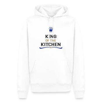 Cadeaux amusants pour hommes - Sweat à capuche Premium bio Homme - blanc - Devant - Nico (187cm)