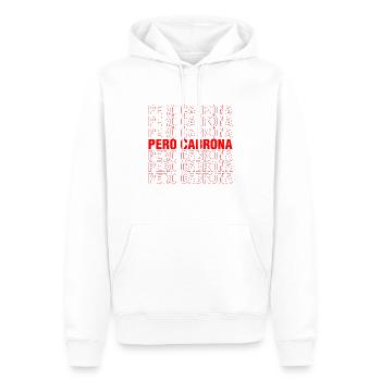 Mexicana LatinX Retro Pero Cabrona - Men’s Premium Organic Hoodie - white - Front - Nico (187cm)